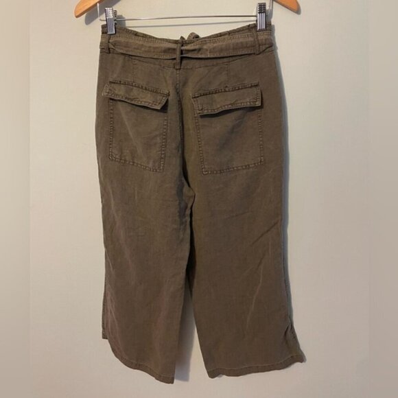 C&C California Linen Blend Pants Size 2 - Picture 3 of 6
